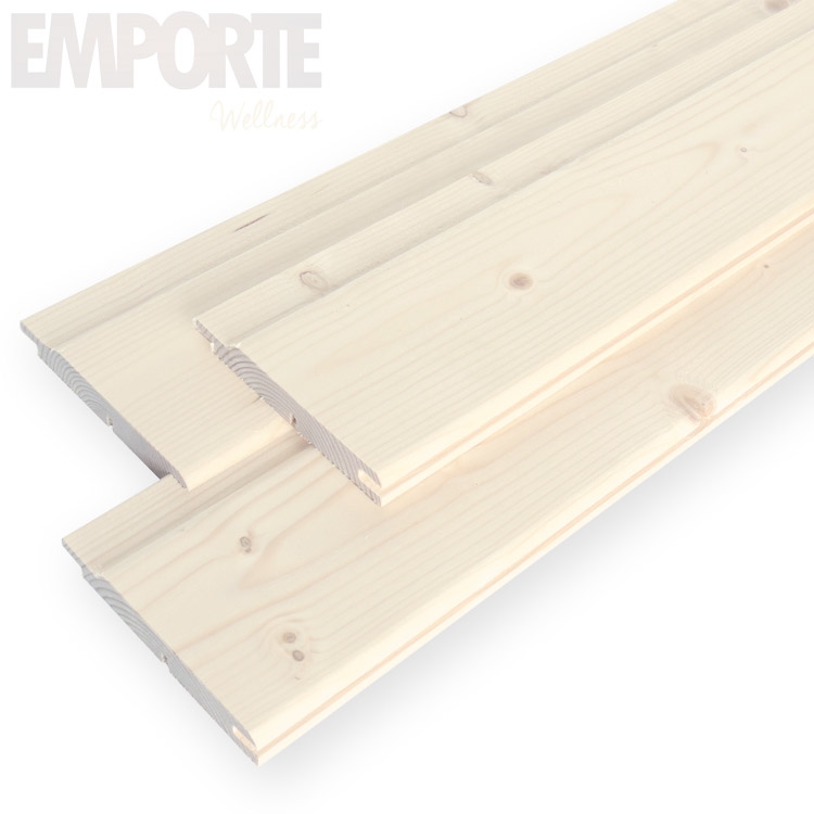 Nordische Fichte Saunaschroten Wit STP 14*95 - 2250 mm