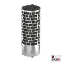 Sawo Aries Saunakachel ROUND STEEL- ARI3-90NS-P