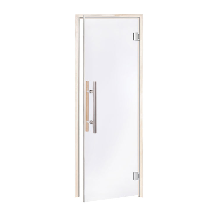 Saunadeur Benelux - 8*20 Blank glas elzen kozijn
