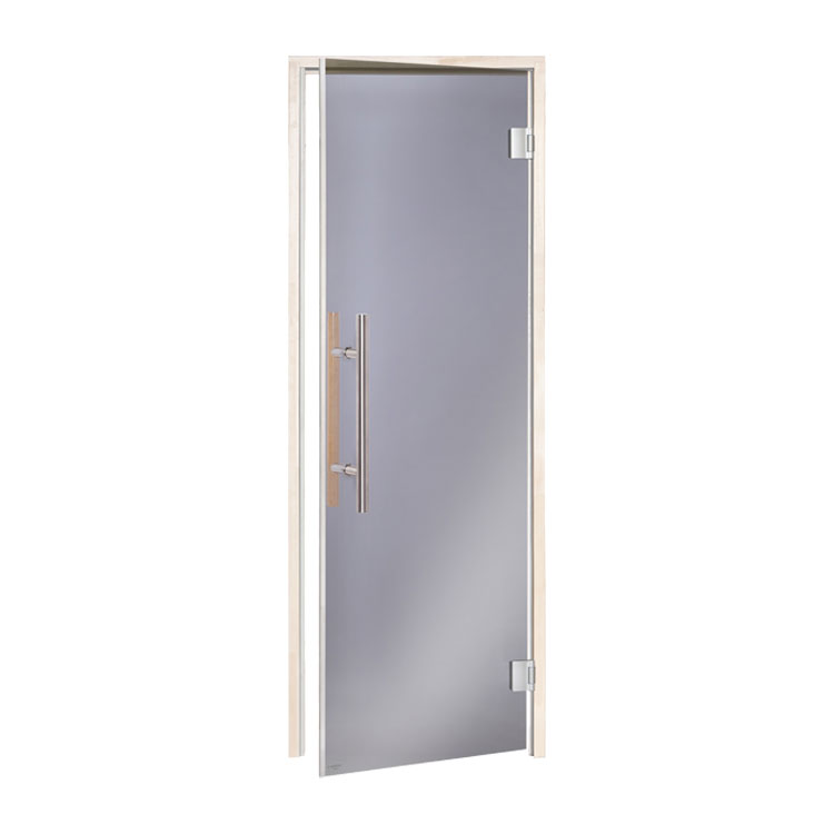 Saunadeur Benelux - 8*20 Grijs glas espen kozijn