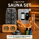 HUUM HIVE mini 10,5 kW Compleet Saunapakket - Met Gratis Grenen Accessoires