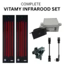 Harvia VITAMY infrarood complete set Black 2x 350W + Switchbox