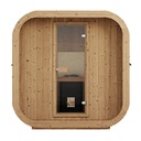 VIBE 200S Buitensauna Vooraanzicht - Tuinsauna / Voor 4-6 Personen