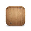 VIBE 250S Buitensauna Achteraanzicht/Achterkant- Tuinsauna / Voor 1-4 Personen