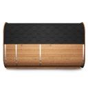 VIBE 385 XL Buitensauna zijaanzicht - Tuinsauna / Voor 4-6 Personen