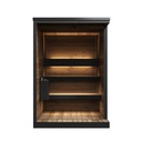 HIKI Small Buitensauna-Tuinsauna Vooraanzicht Met Licht Zwart/ Voor 1-3 Personen