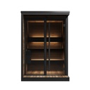 HIKI Small Buitensauna-Tuinsauna Vooraanzicht inclusief Saunadeuren en SaunaKachel Zwart/ Voor 1-3 Personen