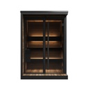 HIKI Small Buitensauna-Tuinsauna Vooraanzicht inclusief Saunadeuren en SaunaKachel Zwart/ Voor 1-3 Personen