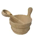 Sawo Grenen Emmer en Lepel.webp