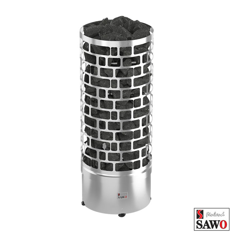Sawo Aries Saunakachel ROUND STEEL- ARI3-90NS-P