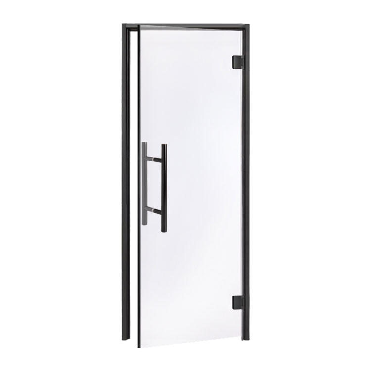 Saunadeur Benelux Black - 7*20 Blank glas zwart kozijn