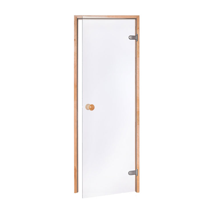 Saunadeur Basic - 7*20 Blank glas elzen kozijn
