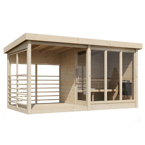 Anita Buitensauna met terras
