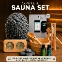 HUUM DROP 9,0 kW Compleet Saunapakket - Met Gratis Grenen Accessoires