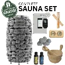 HUUM HIVE mini 10,5 kW Compleet Saunapakket - Met Gratis Grenen Accessoires