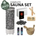 Harvia Cilindro 9,0 kW Compleet Saunapakket - Met Gratis Grenen Accessoires
