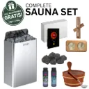 Harvia Wall 9,0 kW Compleet Saunapakket - Met Gratis Ceder Accessoires