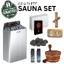 Harvia Wall 9,0 kW Compleet Saunapakket - Met Gratis Ceder Accessoires