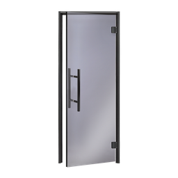 Saunadeur Lux Black - Grijs Glas