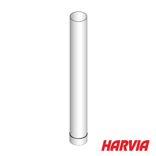 Harvia Enkelwandig Rookgaskanaal 1000 mm - WZ115100 Steel