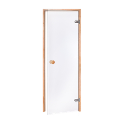 Saunadeur Scan - Blank Glas - Grenen Kozijn
